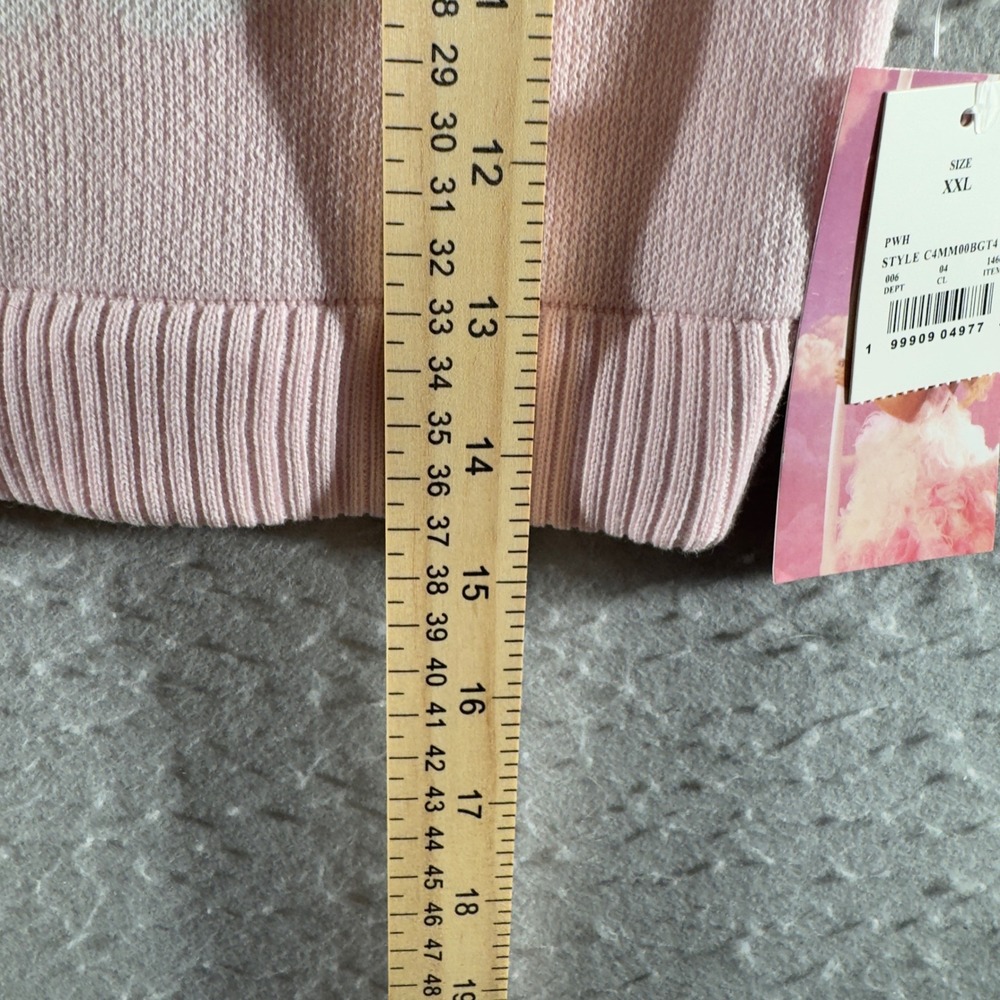 1596 | NWT Megan Moroney Cloud 9 Pink Knit Lounge Set Shorts XXL - Picture 5 of 16